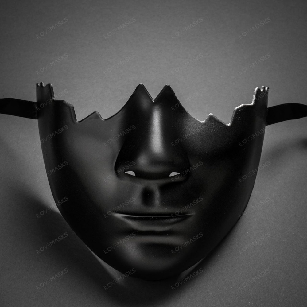 Unpainted Lower Half Face Costume Masks Masquerade